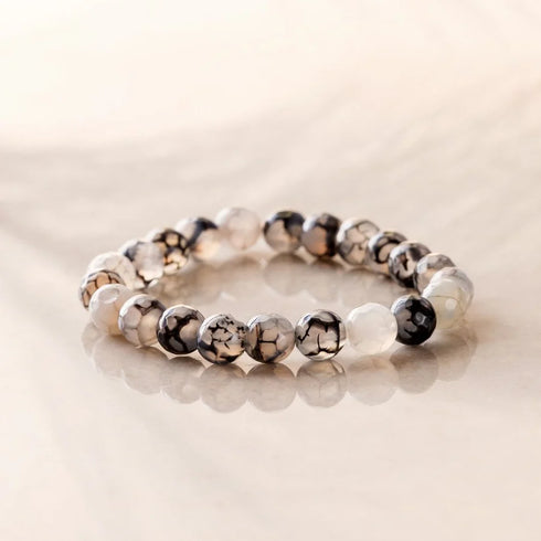 Dragon Vein Agate Bracelet